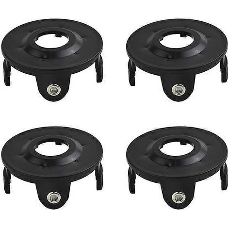 Lot de 4 couvercles de bobine de rechange compatibles avec les tondeuses à gazon Makita Akkusense, références 196146-9 et 195858-1. (1/4)