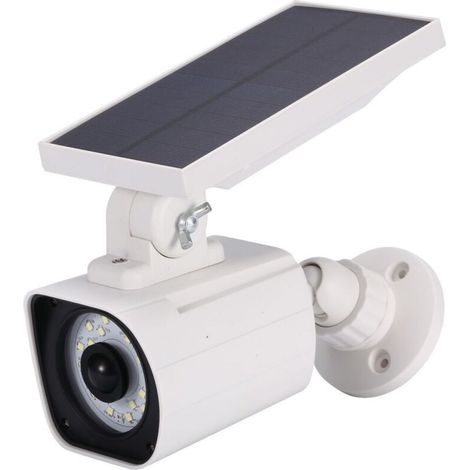 Lampe solaire Applique Murale Simulation Surveillance Fausse Caméra Corps Humain Induction Lampe de-Ensoleillé (1/3)