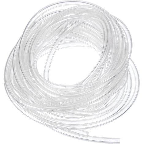 Tube en PVC, 2.3 mm ID x 3.8mm OD x 0.75mm Épaisseur, Tuyau Aquarium, Tube en PVC Transparent de 4m de Long, Tuyau D'Eau en Plastique Léger et Flexible pour L'Aquaponie (1/5)