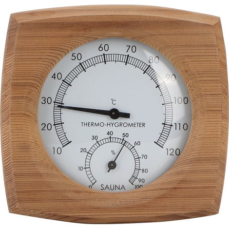 Thermo-hygromètre bois – 2 en 1 – intérieur (1/5)