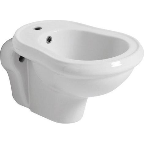 Bidet suspendu RETRO 38x52cm avec fixations, blanc (1/3)