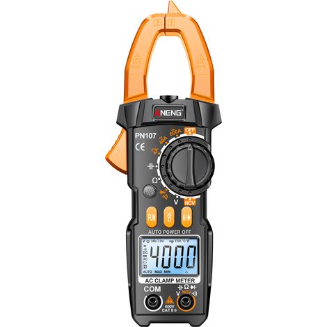 Nannigr PN107 - Pince CAT II 600V 4000pts avec NCV - Jaune - Livré sans piles