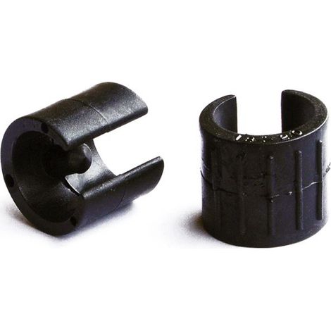 Sottopiede a pinza nero Ø 24 - 26 mm. con perno 8 pz.