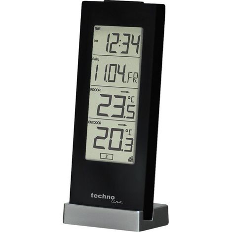 Techno Line WS 9767 Funk-Thermometer Schwarz WS 9767