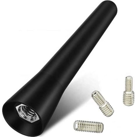 Universal AM FM A442 Car Radio Roof Antenna Short 6.5cm Aluminum Aerial for VW Golf Polo Up Black
