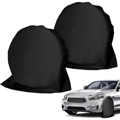 Juego de 2 fundas protectoras para ruedas de caravana, aptas para neumáticos de 27 a 29 pulgadas, color negro (1/5)