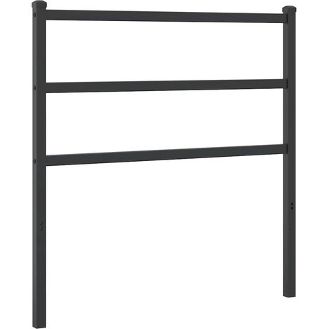 Maison Exclusive - Ersatz-Kopfteil Metall Schwarz 90 cm