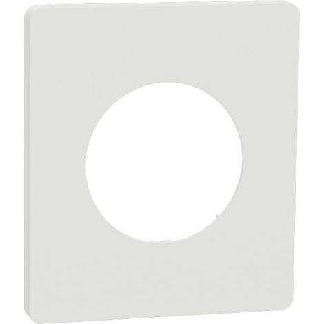 Plaque de finition 1 poste - Odace Architecte 2025 - S920802 - Schneider - Blanc craie
