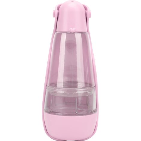 Gourde pour chien portable de voyage avec pelle à déjections et sac de rangement rose (1/5)