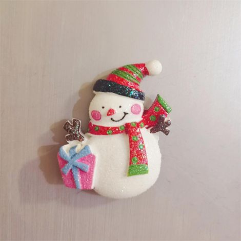 Magnets Réfrigérateur - Décoration Festive 3D en Résine - Style Père Noël - Pour Frigo, Casier, Tableau Blanc, Garage - Lot de 1 (1/4)