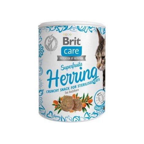 Brit Care Cat Friandises Superfruits pour chat Sans céréales 100 g - Hareng 100 g