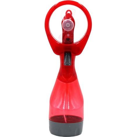 Ventilateur portable léger avec réservoir d'eau et diffusion continue de brume pour la plage, le pique-nique ou l'exercice en plein air (rouge) (1/2)