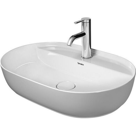 Vasque à poser LUV sans débordement trou B 600x400mm 1 trouwe
