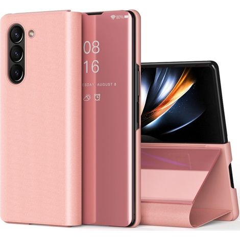 Funda transparente para Samsung Galaxy Z Fold 5 5G, color oro rosa (1/3)
