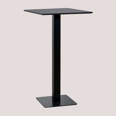 Mesa Alta de Bar Cuadrada en Mármol Livanto SKLUM             
