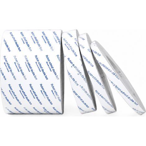 Ruban adhésif double face translucide 0,16 mm 40 mm x 50 mm 40mm 50mm 5000 × 0,4 × 1 cm 100 g – Livraison gratuite
