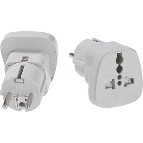 Bachmann 921.000 - Adaptador de enchufe universal (salida Schuko)