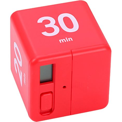 Cube Timer - Gravity Sensor Flip Timer - 15 20 30 60 Minutes - For Cooking Study Exercise Games - 1 Piece (1/5)