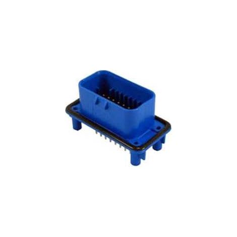 Connettore AmpSeal femmina 23 vie blu da circuito stampato