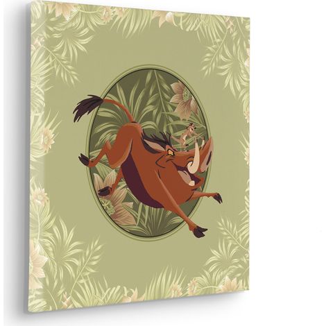 Komar Canvasbild Disney The Lion King Wild and Free Since 1994 - 40 x 40 cm - für Kinderzimmer (1/3)