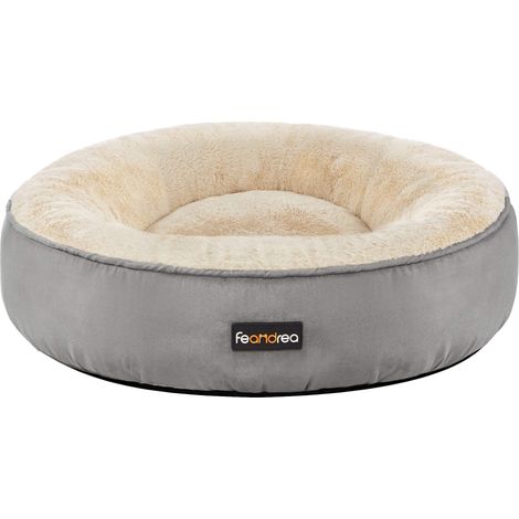 Panier pour Chien Rond, Lit Chat Donuts, ø 50 cm, Gris Clair PGW050G01 (1/5)