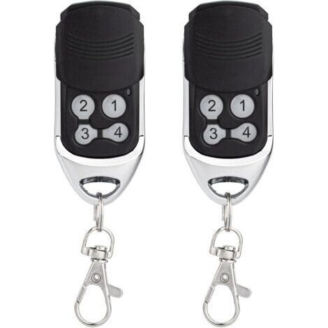 Télécommande pour ouvre-porte de garage compatible avec les émetteurs portables 433 MHz DITEC GOL4 BIXLP2 BIXLS2 BIXLG4 (code tournant), lot de 2 (1/2)