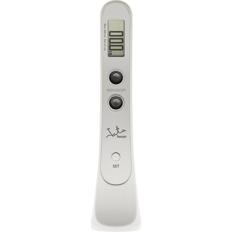 Medidor de altura digital JATA HOGAR 80 con sensor de infrarrojos, estadiómetro electrónico de alta precisión hasta 200 cm, pant (1/2)