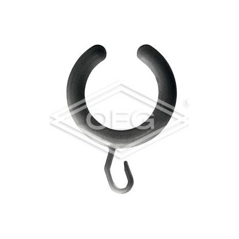 Anneaux de rideau douche,ABS blanc pour tringle jusqu'à diamètre 30 mm