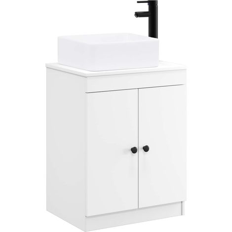Bathroom Furniture Set White Engineered Wood vidaXL (1/5)