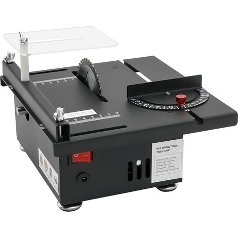 200W Mini Tischkreissäge 10000 U/min 7-Gang-Netzteil Einstellbarer Multifunktionale Holzbearbeitung Tragbare Präzisions DIY Miniatur Tischkreissägen Table Saw (1/5)