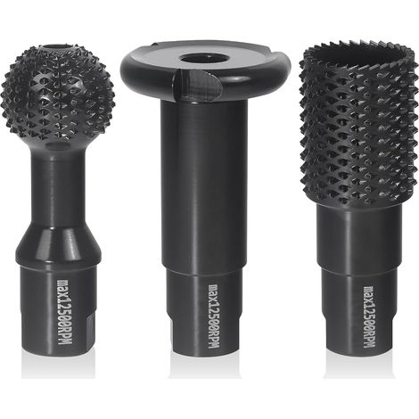 CCYKXA Set of 3 Woodworking Cutters - Rotary Wood Carving Grinding Discs, Gouges and Chisels for 115/125mm Angle Grinders - Cutting Tools, Woodworking Tools (1/5)