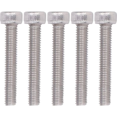 50 vis à tête cylindrique creuse hexagonale en acier galvanisé M4 pour la fixation et le serrage de moules de pièces de machines 2800-0004-0025