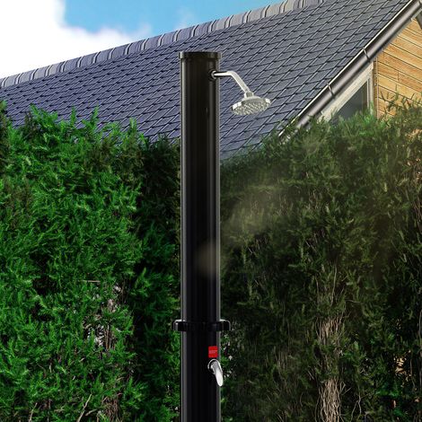 TolleTour Doccia solare da 20 litri con montaggio girevole – inclusa pratica doccia a piede – doccia solare da giardino per piscina e campeggio