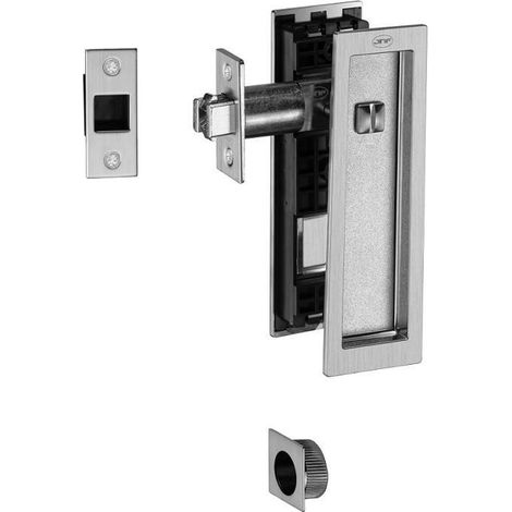 tope de puerta imantado in.20.927 con retención magnética - instalación en suelo y cuerpo metálico acabado níquel mate