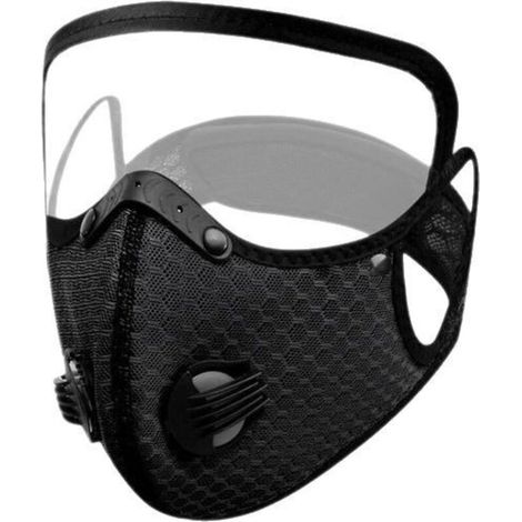 Schwarzes Schutzvisier für Elektromotorräder, unisex, winddicht, Sonnenschutz, Integralmaske. (1/5)