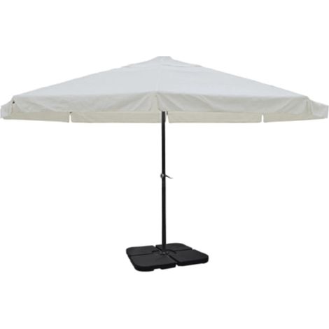 Sonnenschirm Aluminium Tragbarer Sonnenschirmständer Weiß