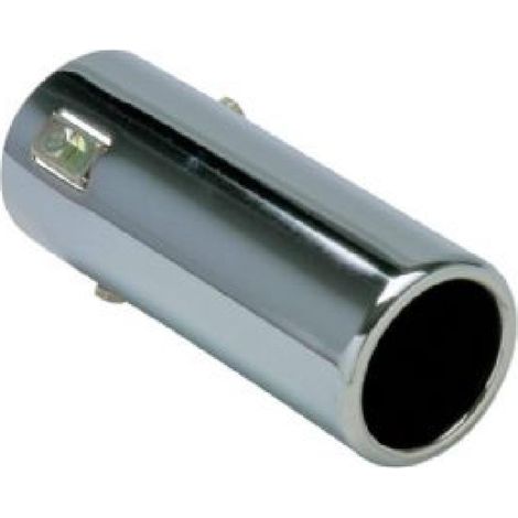 Sortie Echappement Ronde Universelle -Chrome- Int 35-65mm - Sortie 70mm