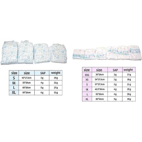 Lot de 12 couches pour chiens mâles et femelles, très absorbantes, taille XXS, rose (1/4)