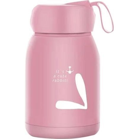 Tazza termica da viaggio a doppio strato con simpatici coniglietti - 330 ml (1/2)