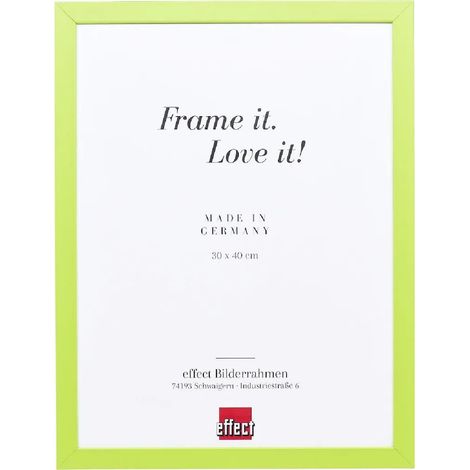 Cadre photo effet bois Top Cube 13 x 18 cm, verre acrylique vert (1/4)