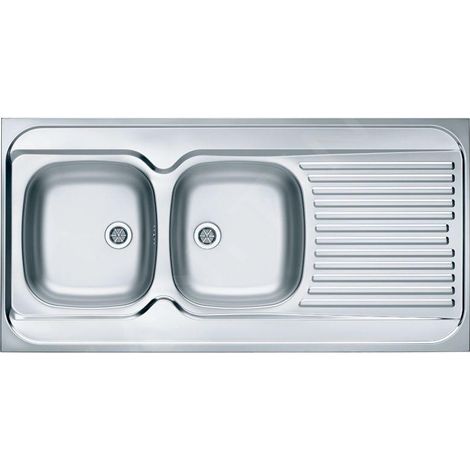 Alveus Classic - Évier 1200x600 mm, bac à gauche, inox 1008990 (1/2)