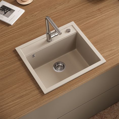 Evier Paris, Beige, 57x51cm, Bergström (1/5)