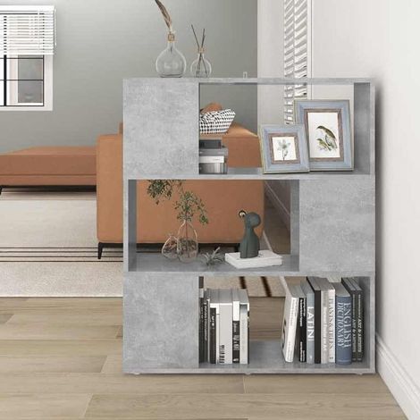 vidaXL Book Cabinet Room Divider Concrete Grey 80x24x94 cm (1/5)