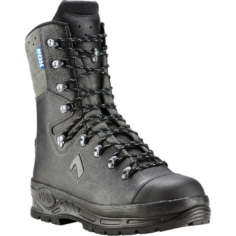 HAIX Schnittschutzstiefel / Schnittschutzschuhe Protector 2.0 in KOX Edition mit Gore-Tex Schwarz/Grau Größe 44