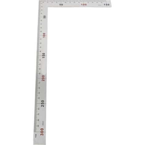 Jeffergarden Équerre de mesure à angle droit 90° en acier inoxydable 300 x 150 mm (01) (1/5)