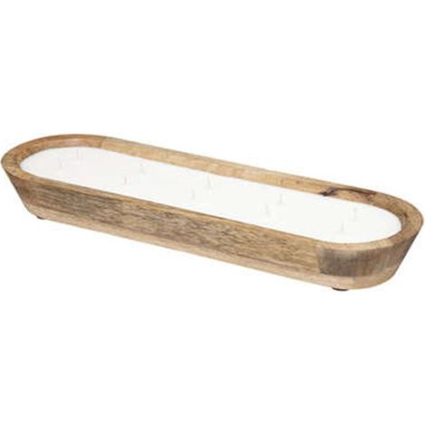 Bougie Parfumée en Bois "Paola" 900g Douceur de Lin (1/2)