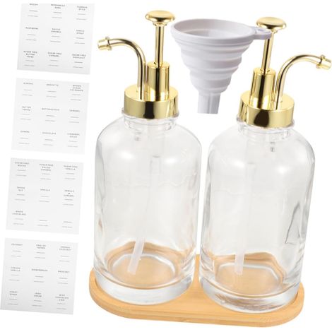 2-teiliger Handshampoo-Spender für Küche/Bad mit praktischer und auslaufsicherer Pumpe