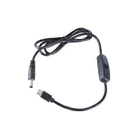 USB-C-auf-DC-5,5x2,1-mm-Rundstecker-Boost-Kabel, 5V-Boost-auf-12V-Ladekabel für Router, Lüfter, Lautsprecher (1/5)
