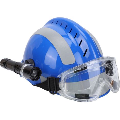 TONYSA Casque de sauvetage, sécurité de lutte contre l'incendie d'urgence, avec lampe frontale et bande réfléchissante, pour les travailleurs de la Construction, des navires miniers et du pétrole (1/5)