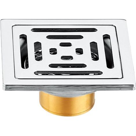 Siphon de sol carré en acier inoxydable épais Siphon de sol carré anti-odeur avec drainage de gouttière étanche pour une utilisation en extérieur Utilisé pour les toilettes, la cuisine, la salle de ba (1/5)